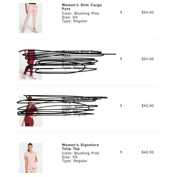 SOLD ✅ Jaanuu Blushing Pink Scrub Set 🌸 - Picture 4 of 5